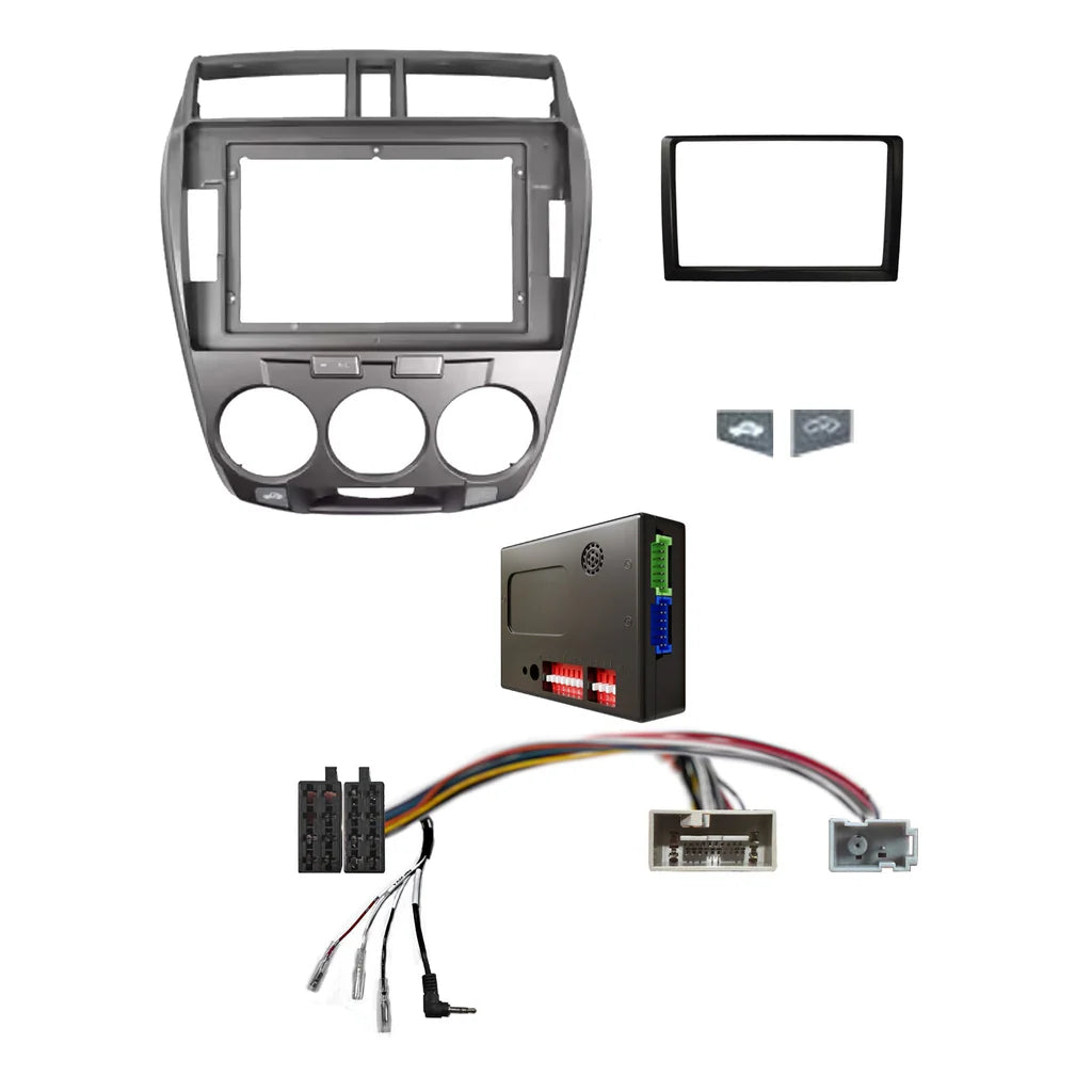 CAC FXHD27K - 9 Inch Fascia Kit with Harness for Honda City 2009-2012