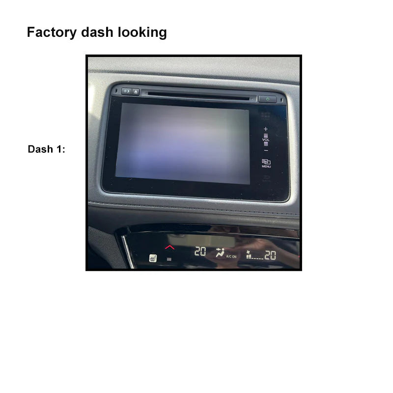 CAC FXHD4K1S - 9 Inch Fascia Kit with Harness for Honda HR-V 2014-2016 With Side Camera