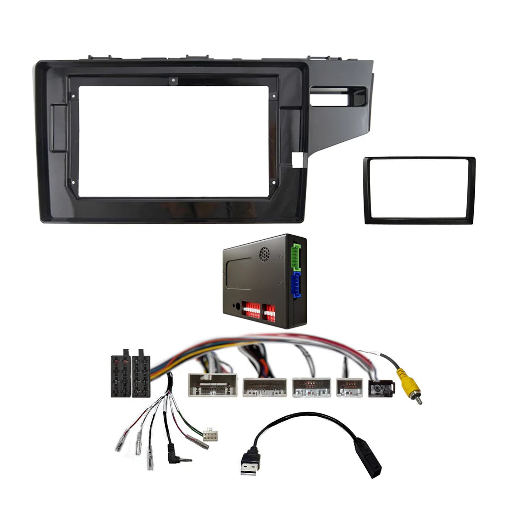 CAC FXHD5K1 - 9 Inch Fascia Kit with Harness for Honda Jazz 2014+ Dash 1