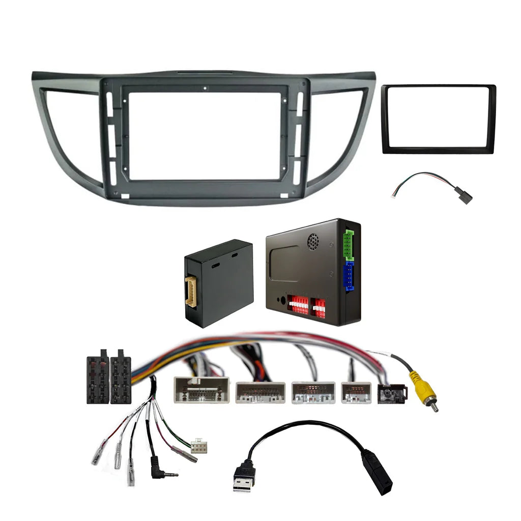 CAC FXHD7K3S - 9 Inch Fascia Kit with Harness for Honda CR-V 2012-2017 Dash 3 With Side Camera