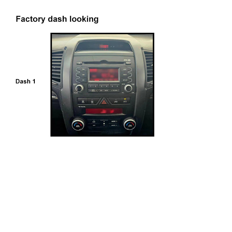 CAC FXKA26K1 9 Inch Fascia Kit Compatible with Kia Sorento 2009-2012 Dash 1 Universal Trapezoid 9
