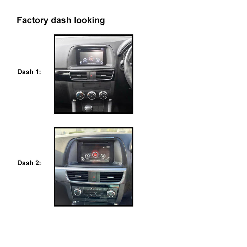 CAC FXMA22K2 9/10 Inch Fascia Kit - Mazda CX-5 2015-2017 Dash 1 & 2 Integration Kit