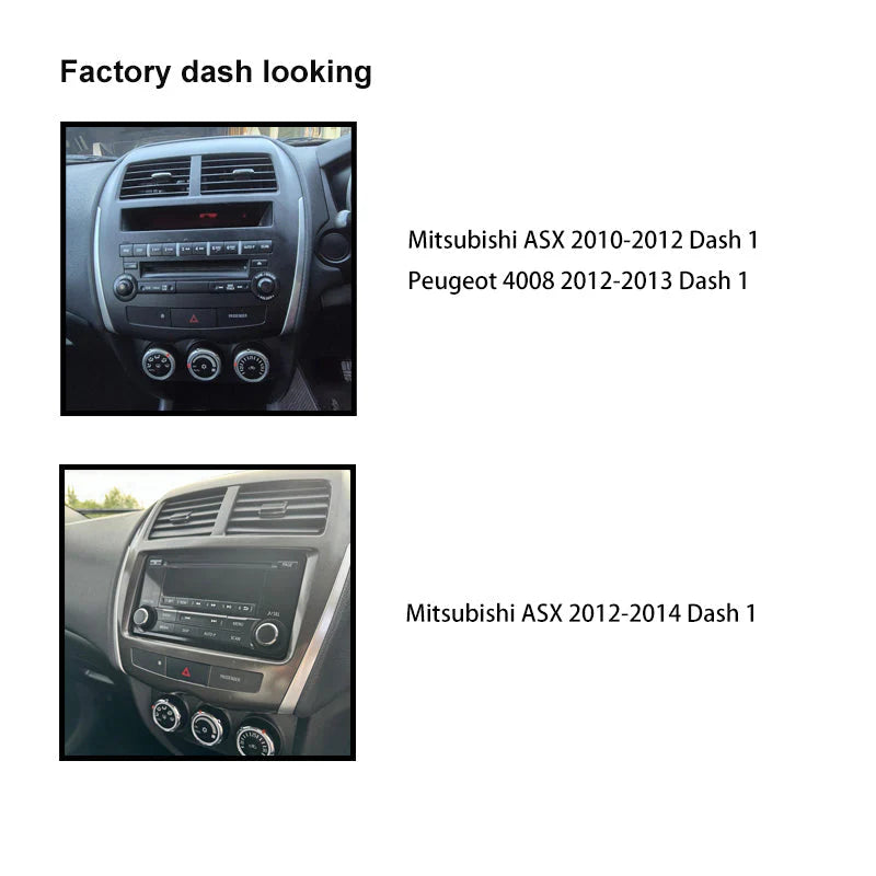 CAC FXMT2K1 - 9 Inch Fascia Kit with Harness for Mitsubishi ASX Peugeot 4008