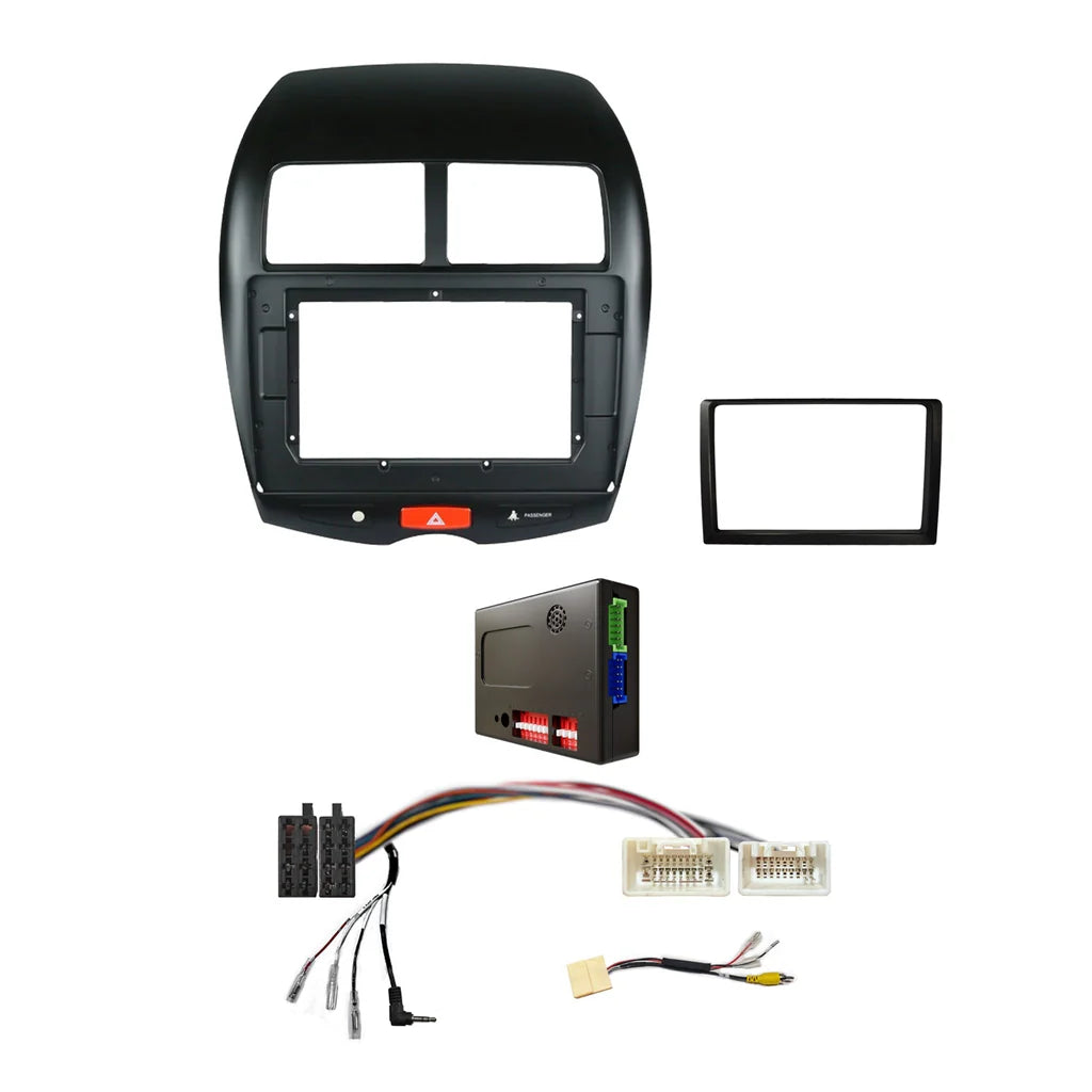 CAC FXMT2K3 - 9 Inch Fascia Kit with Harness for Mitsubishi ASX 2010-2014 Rockford Fosgate