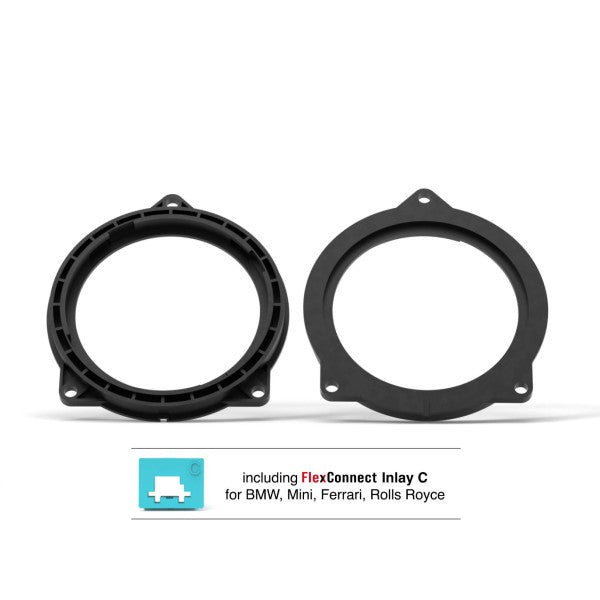 HELIX CFMK100 BMW.2 | FlexMount100 Adaptor Ring Kit | 4" Midrange Adapter