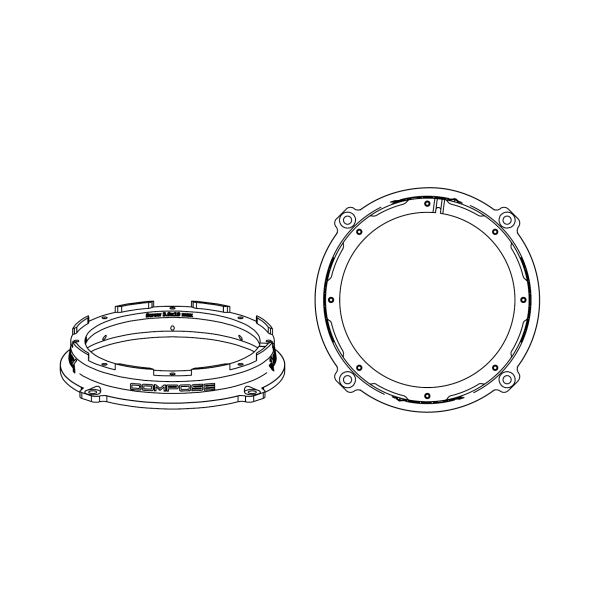 HELIX CFMK165 HYU.1 | FlexMount165 Adaptor Ring Kit | 6.5" Midbass Adapter