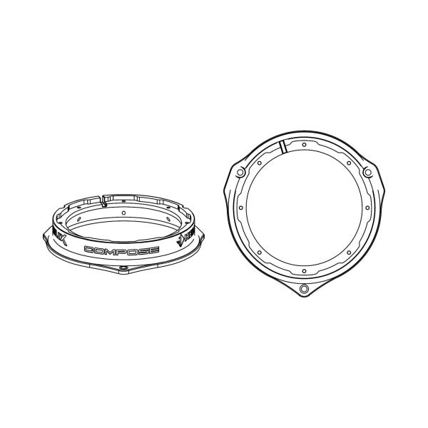 HELIX CFMK165 MB.2 | FlexMount165 Adaptor Ring Kit | 6.5