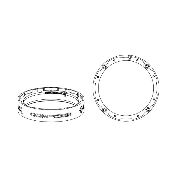 HELIX CFMK165 VW.1 | FlexMount165 Adaptor Ring Kit | 6.5