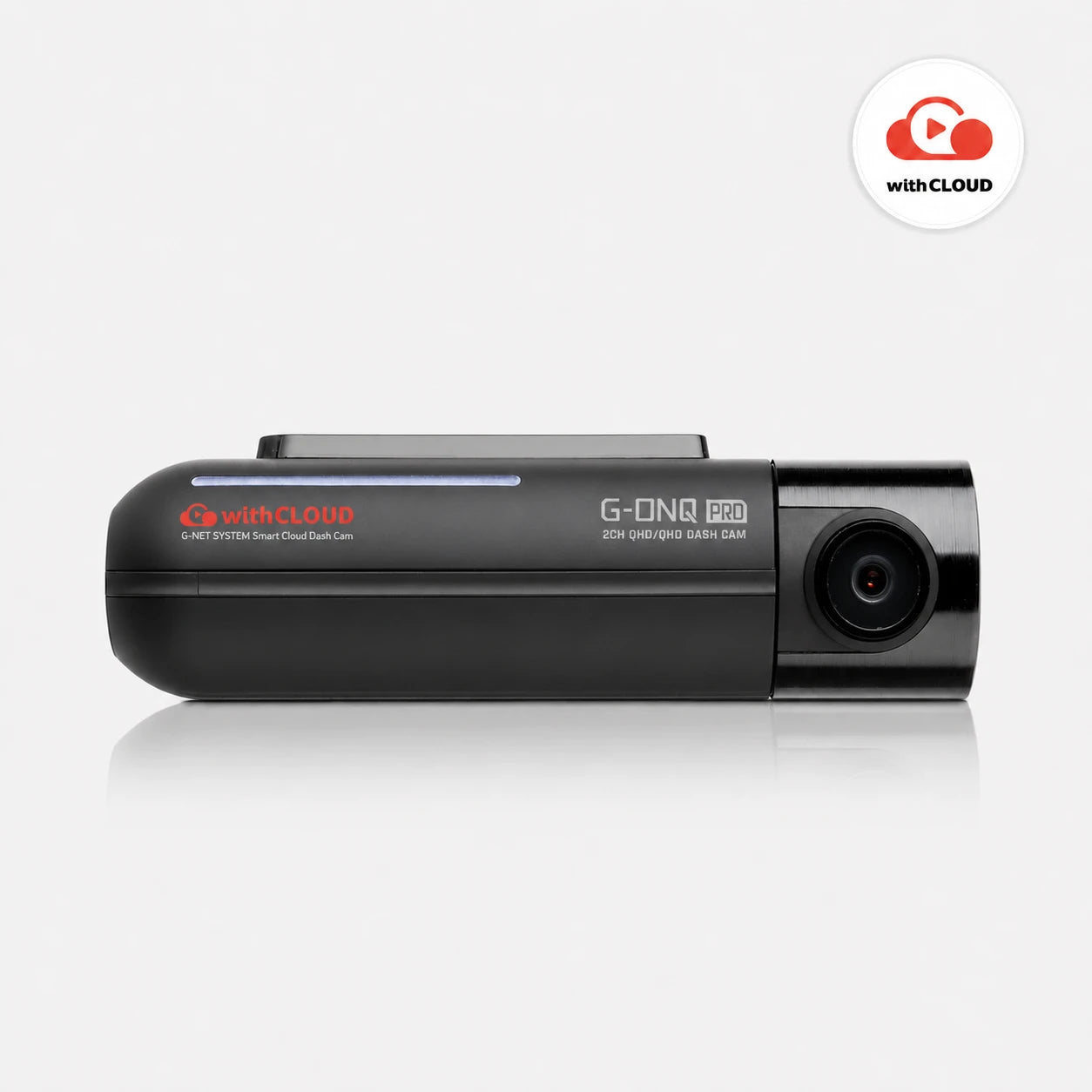 GNET GONQPRO64GB 2CH QHD Dash Cam with Wi-Fi and GPS