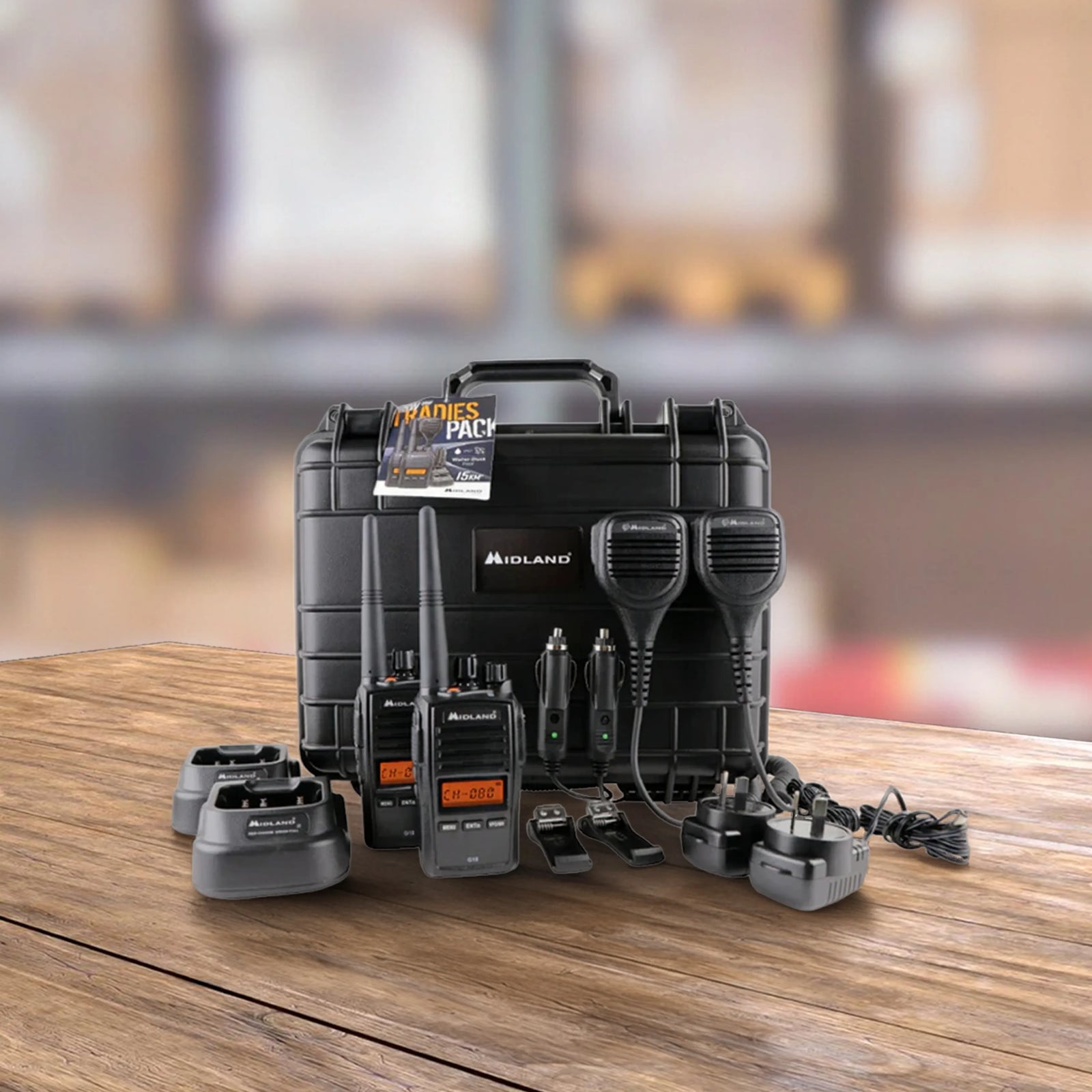 Midland G18-2TP 5W UHF Analogue Portable Radio - Twin Tradie Pack