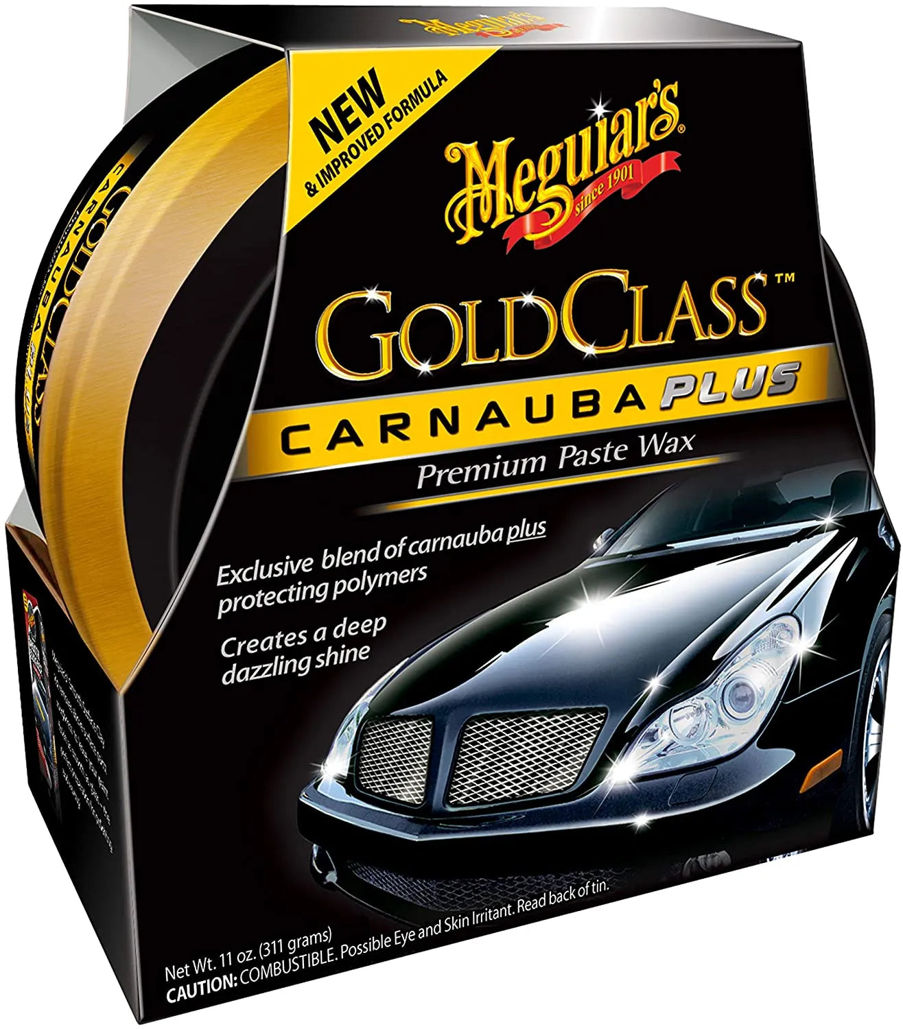 Meguiar's G7014J Gold Class Carnauba Plus Premium Paste Wax - 311G