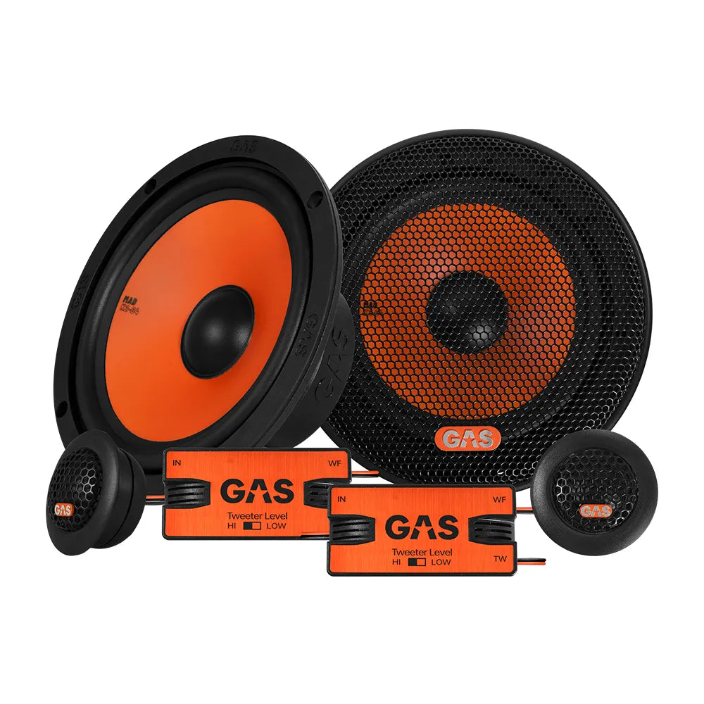 Gas Audio GA-MAD-K2-64 MAD Series 6.5" 240W Component Speakers - Pair