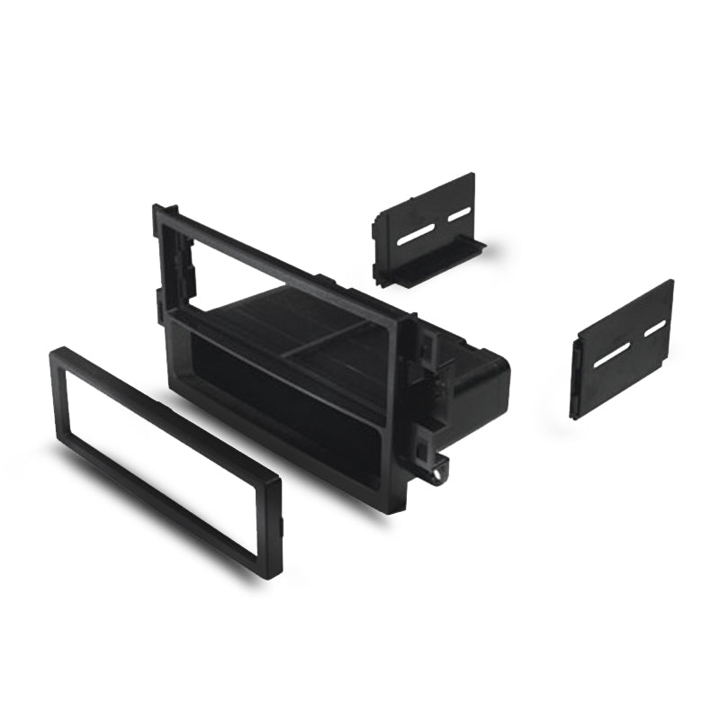 DNA black single DIN fascia panel showing factory texture finish for Holden installation