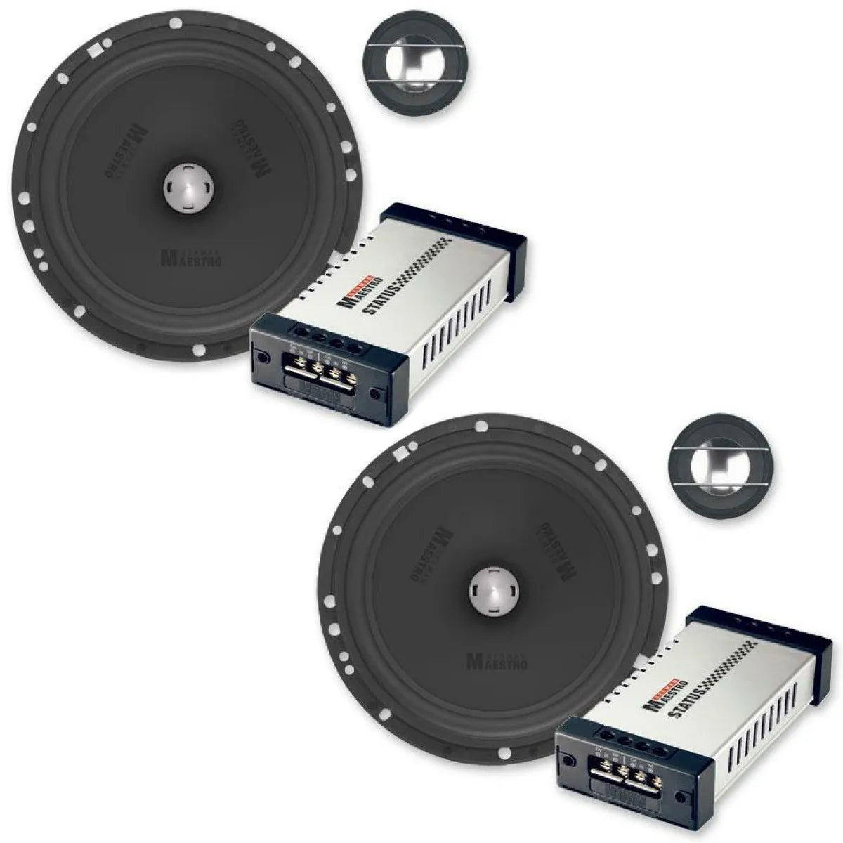 GermanMAESTRO GM-SV6509 Status-Line 6.5" 195W 2-Way Component/Coaxial Speaker - Pair