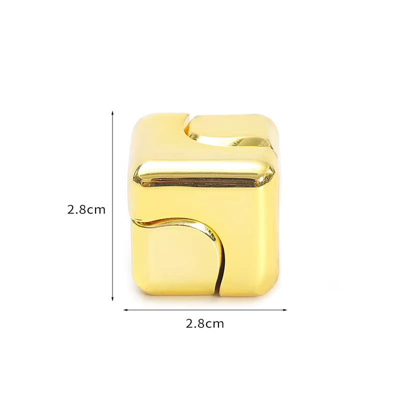 ADHIX ADXAPEX - Small Square Dice Fingertip Gyro Metal Magic Finger Fidget Spinner Cube