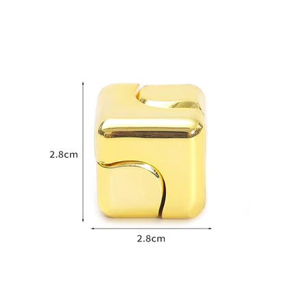 ADHIX ADXAPEX - Small Square Dice Fingertip Gyro Metal Magic Finger Fidget Spinner Cube