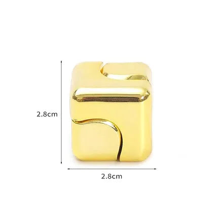 ADHIX ADXAPEX - Small Square Dice Fingertip Gyro Metal Magic Finger Fidget Spinner Cube