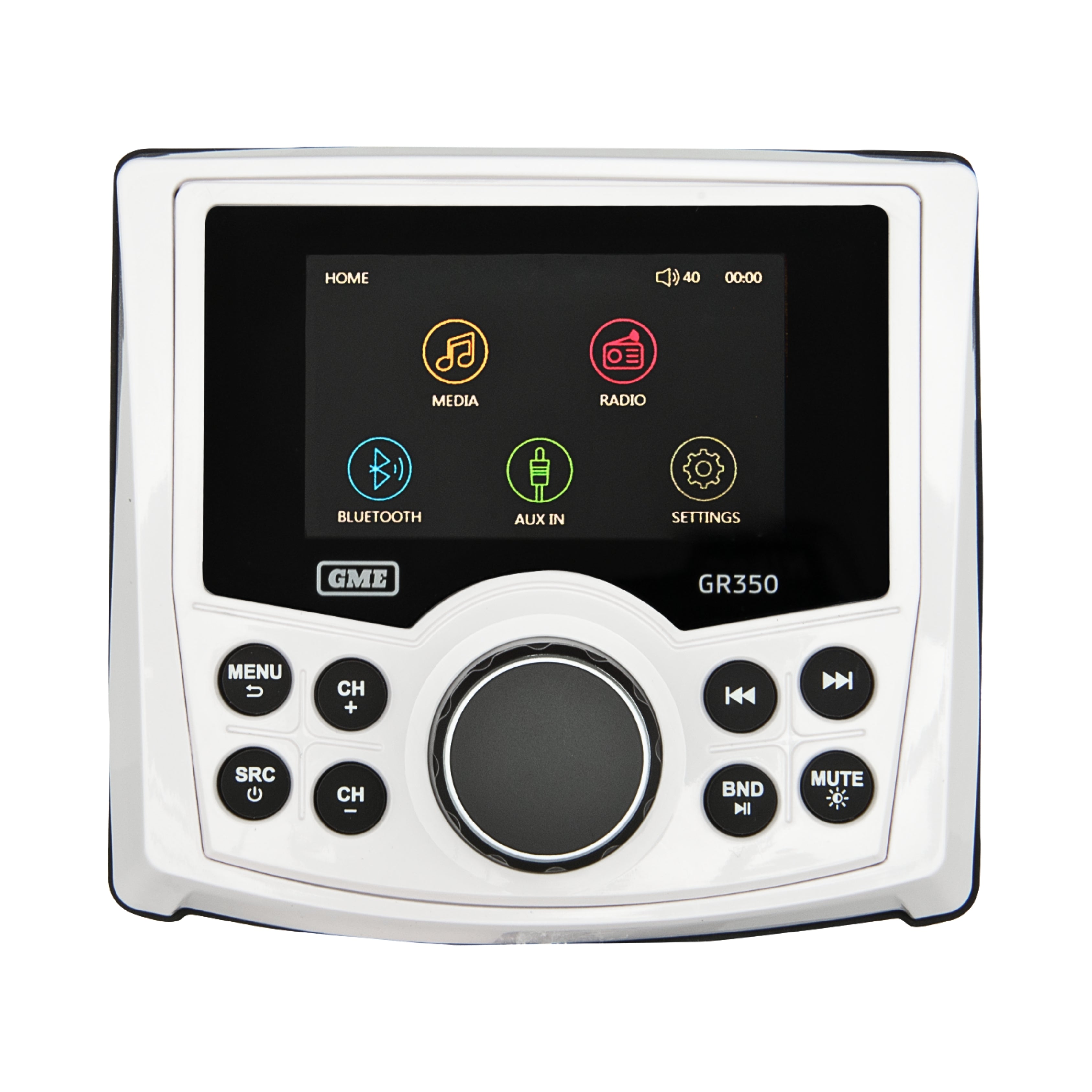 GME GR350BTW Bluetooth AM/FM Marine Stereo White