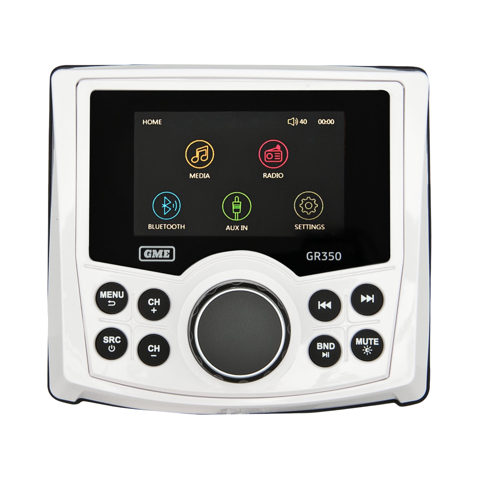 GME GR350BTW Bluetooth AM/FM Marine Stereo White