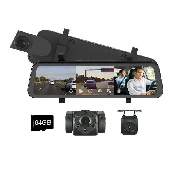 Gator GRV93MKT 9" Touch Screen HD Mirror Display 1080P HD Triple Camera Kit