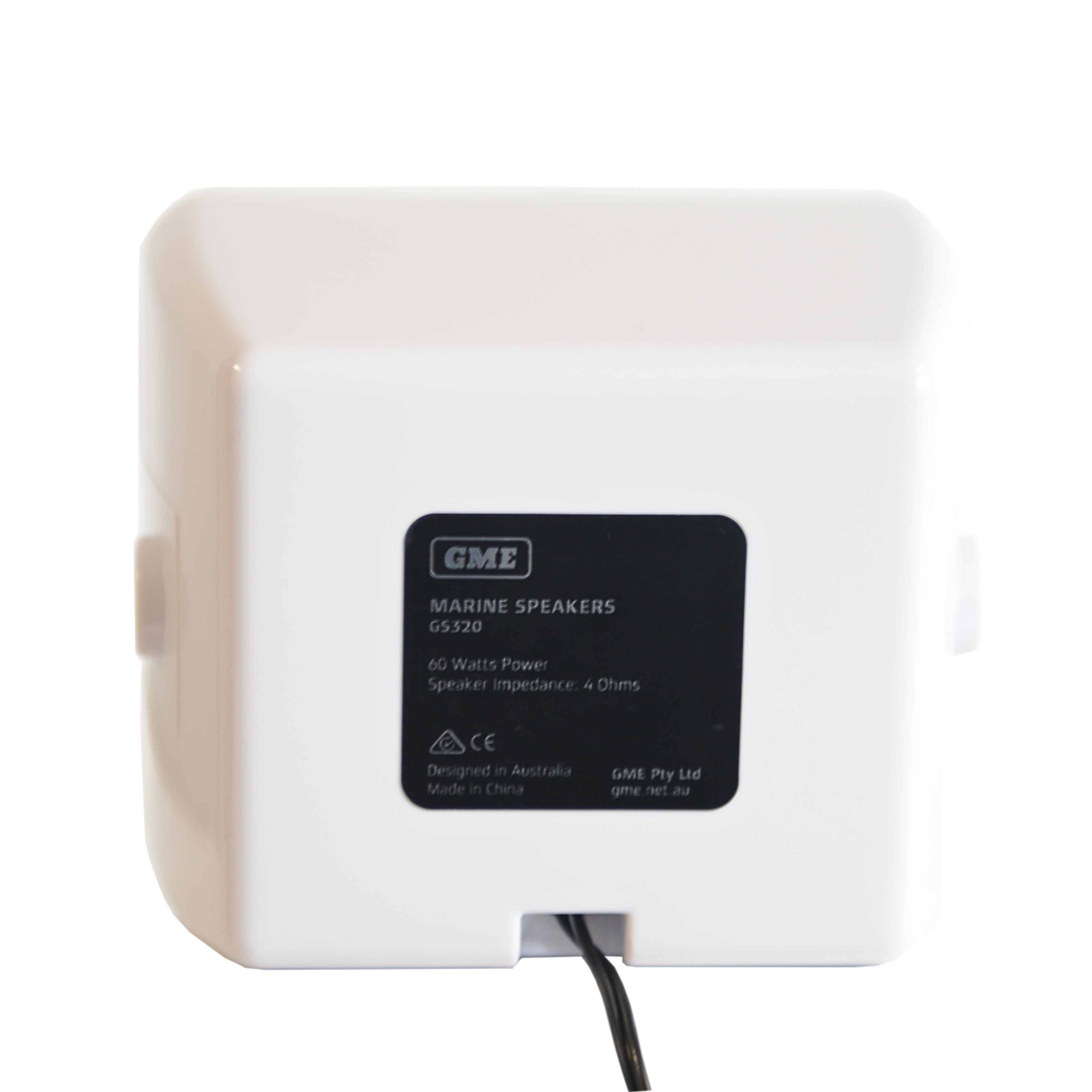 GME GS320W 60W IP54 Marine Box Speakers White
