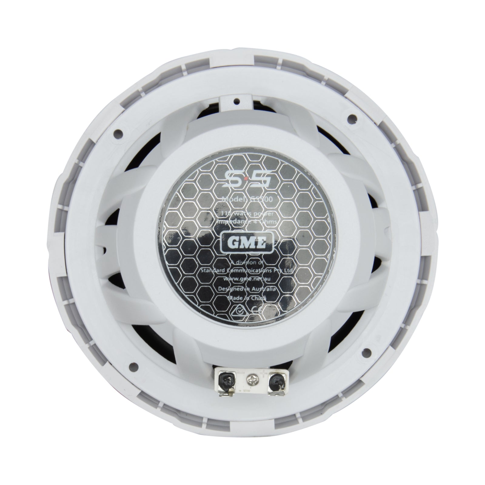 GME GS500 110 Watt IP54 Marine Flush Mount Speakers - White