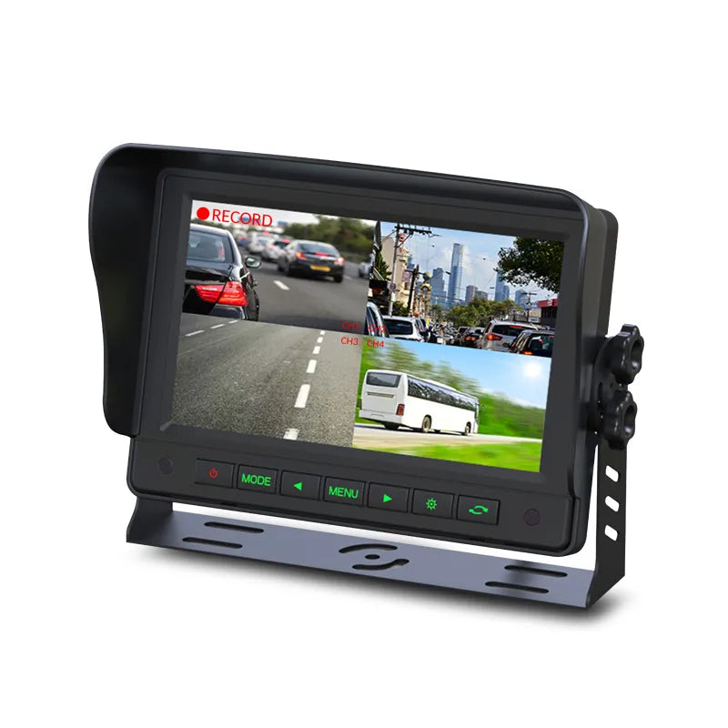 Gator GT704DVR 7" Commercial Grade Dash Mount Quad Display With DVR Function