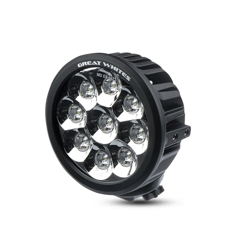 Great Whites GWR5091 9 LED Round Driving Light