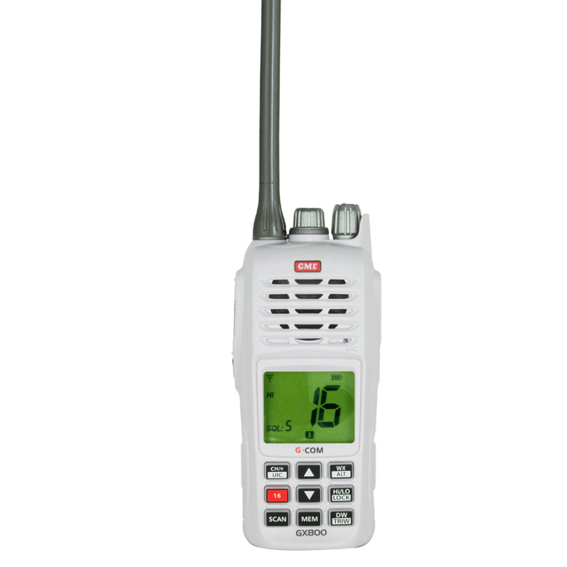 GME GX800W 5/1 Watt Handheld VHF Marine Radio - Float & Flash
