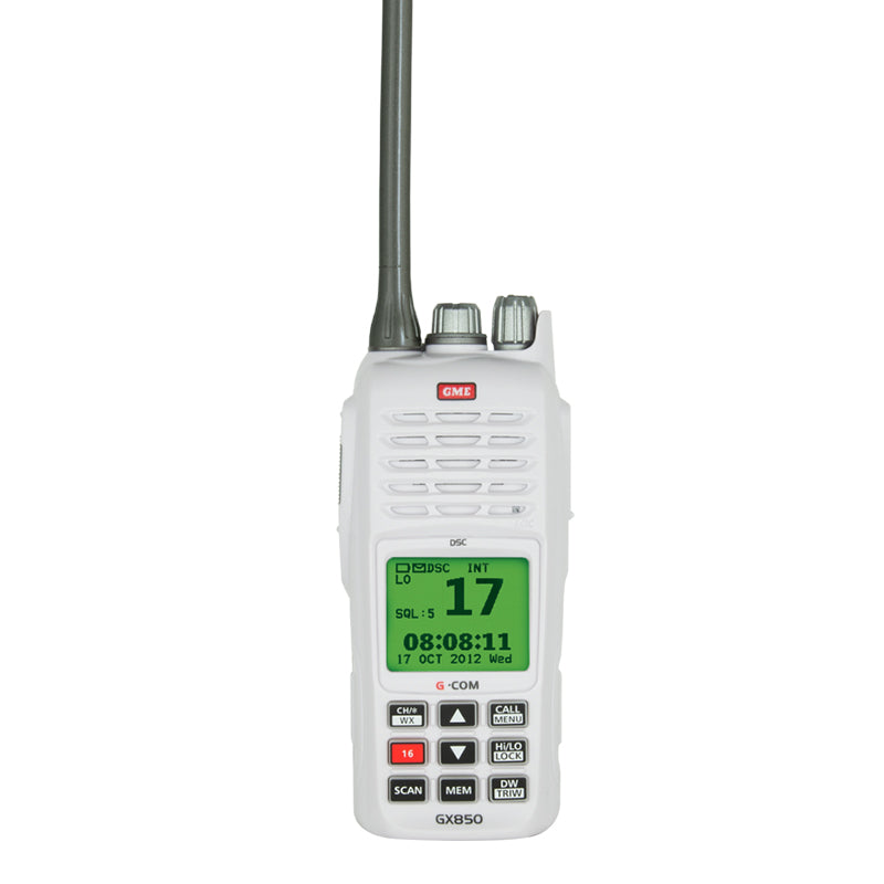 GME GX850W Handheld Marine VHF Radio with DSC and GPS