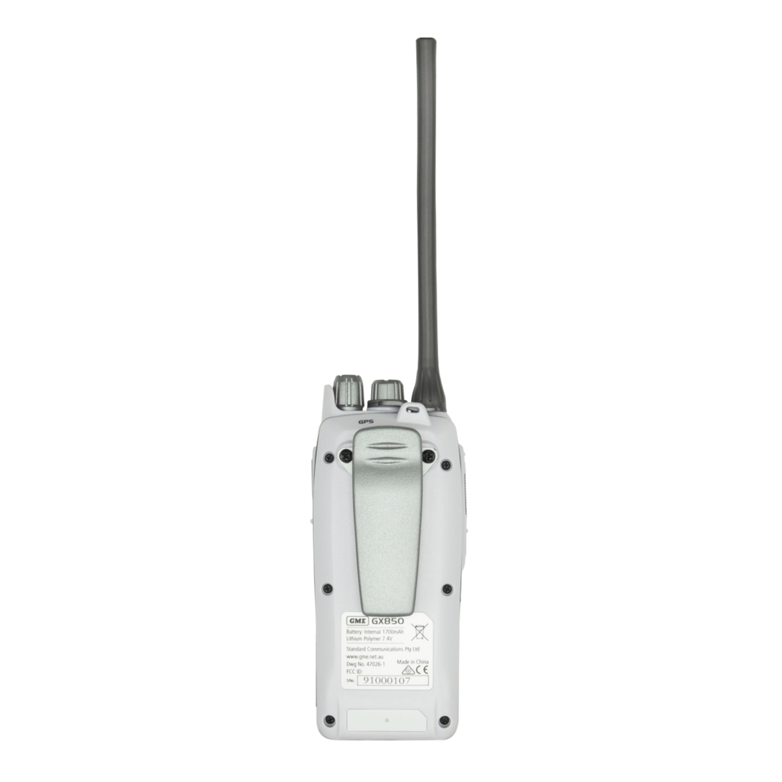 GME GX850W Handheld Marine VHF Radio with DSC and GPS