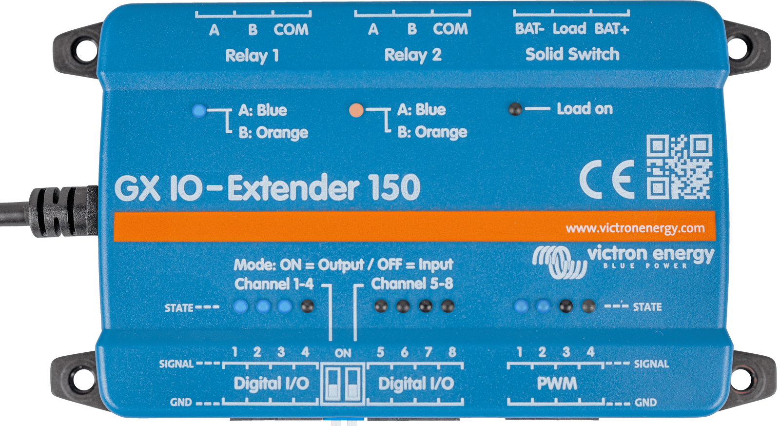Victron Energy BPP900800150 GX IO-Extender 150 | 8 Digital I/Os USB Expansion