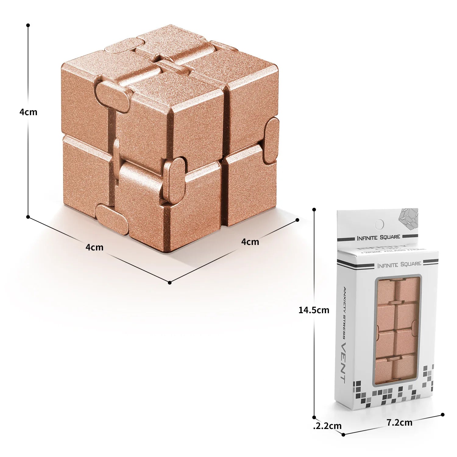 ADHIX ADXPULSE - Anti-Stress Relief Magic Puzzle Cube Infinite Flip Sensory Fidget Cube