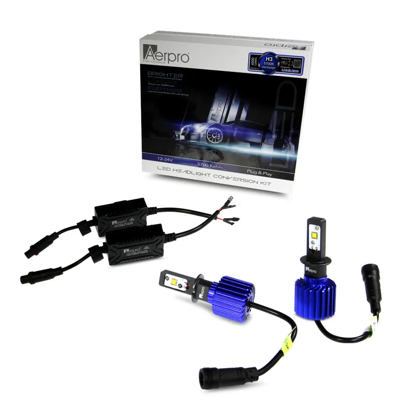 Aerpro H3LED6K H3 LED Headlight Globe 5700 Kelvin