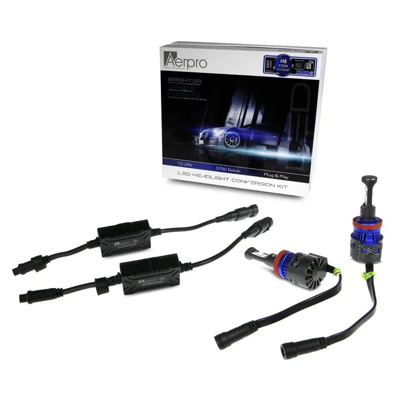 Aerpro H8LED6K H8 LED Headlight Globe 5700 Kelvin