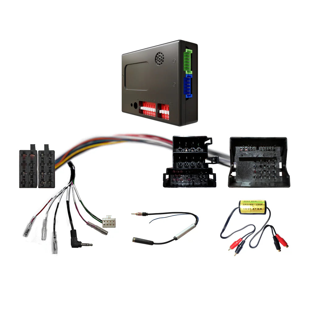 CAC HAD2K2 Harness Compatible with Audi - Plug and Play Wiring Harness for Standard or Amplified Systems with SWC and Antenna