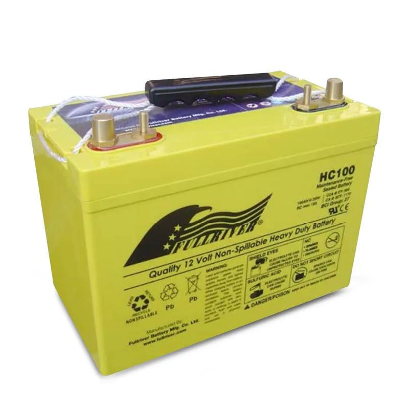 Fullriver HC100 - (MF70ZZ) HC Series 12V 100Ah Advanced AGM No-Compromise Dual-Purpose Battery