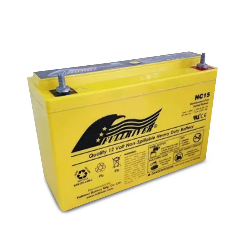 Fullriver HC15 - (Extreme 15) HC Series 12V 15Ah Advanced AGM No-Compromise Dual-Purpose Battery