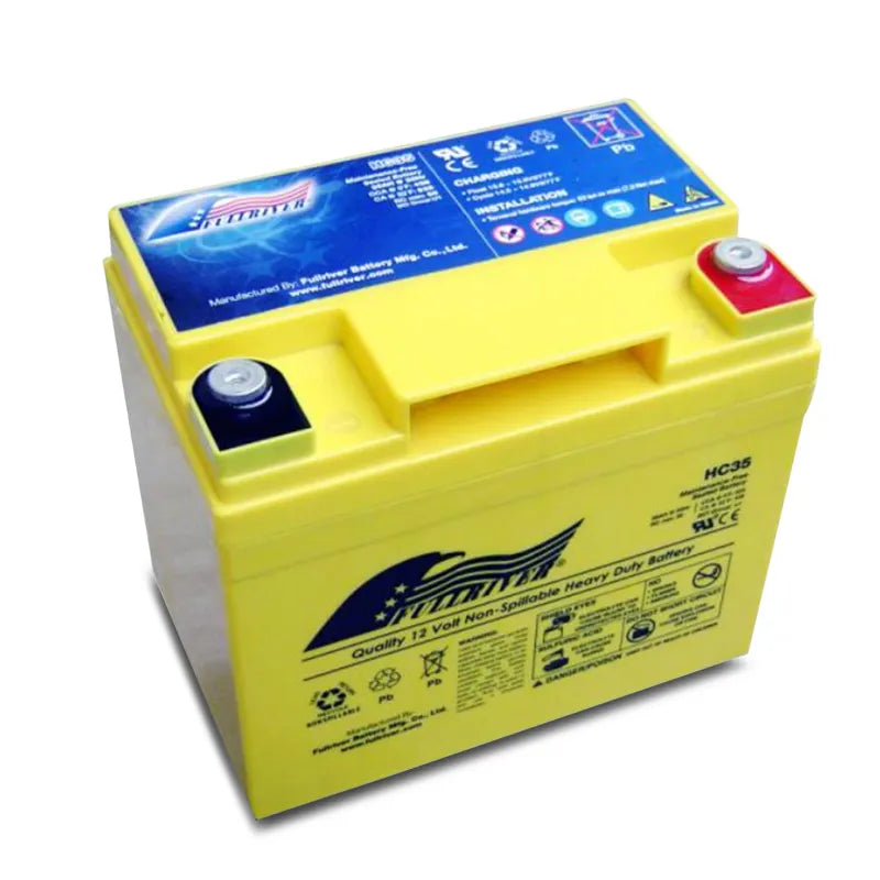 Fullriver HC35 - (U1R Size) HC Series 12V 35Ah Advanced AGM No-Compromise Dual-Purpose Battery