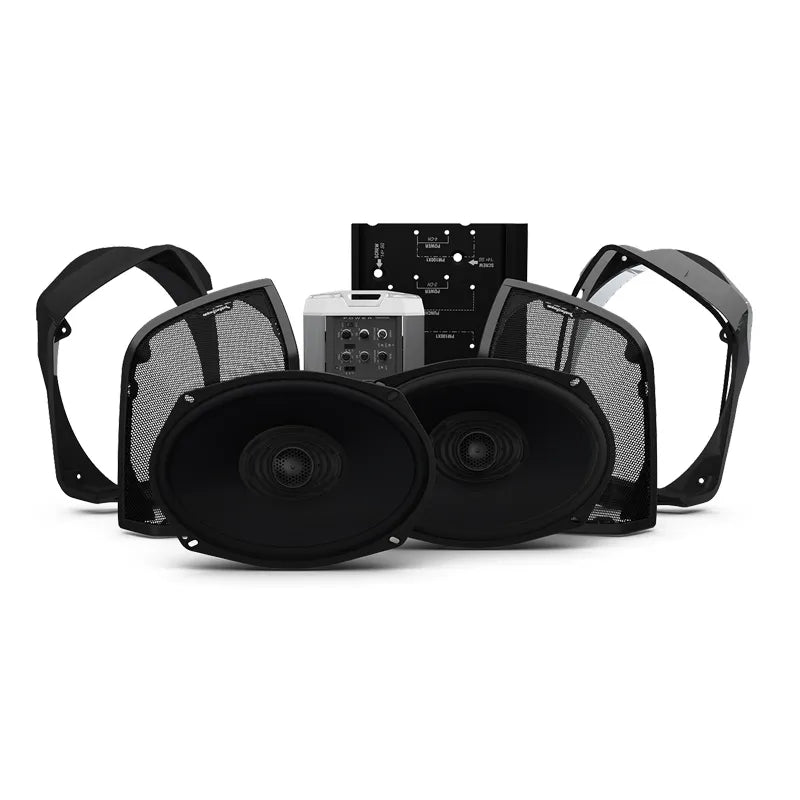 Rockford Fosgate HD14RK-STAGE2 2-Speaker and Amplifier Stage 2 Kit for 2014+ Harley-Davidson Road King
