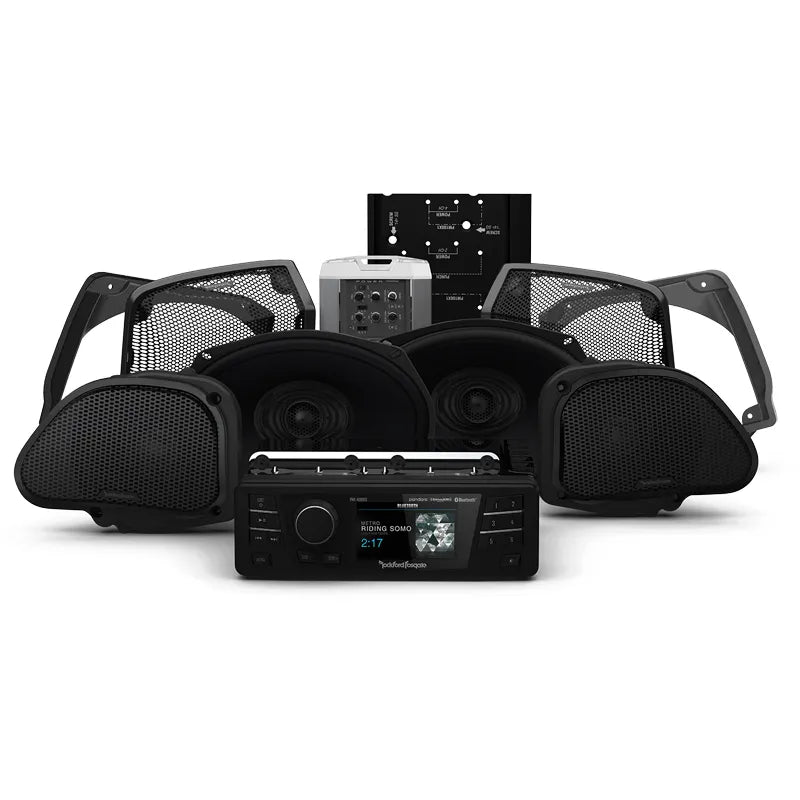 Rockford Fosgate HD9813RG-STG3 Stage 3 Speaker and Amplifier Kit for 1998-2013 Harley-Davidson Road Glide