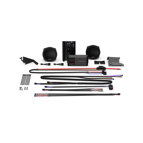 Rockford Fosgate HD9813SG-STG2 Stage 2 Speaker and Amplifier Kit for 1998-2013 Harley-Davidson Street Glide and Electra Glide
