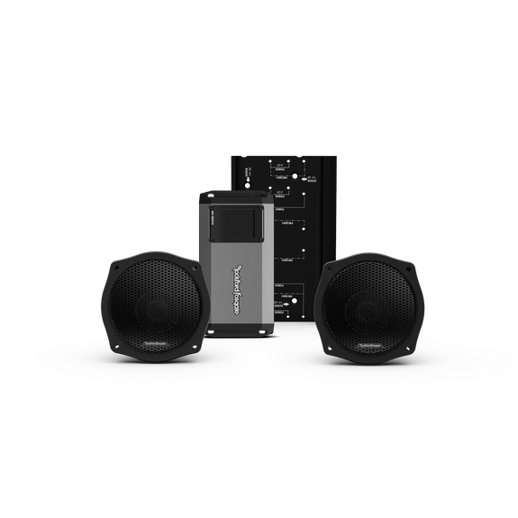 Rockford Fosgate HD9813SG-STG2 Stage 2 Speaker and Amplifier Kit for 1998-2013 Harley-Davidson Street Glide and Electra Glide