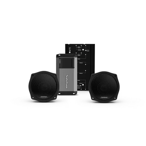 Rockford Fosgate HD9813SG-STG2 Stage 2 Speaker and Amplifier Kit for 1998-2013 Harley-Davidson Street Glide and Electra Glide