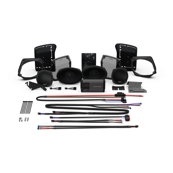 Rockford Fosgate HD9813SG-STG3 Stage 3 Speaker and Amplifier Kit for 1998-2013 Harley-Davidson Street Glide and Electra Glide