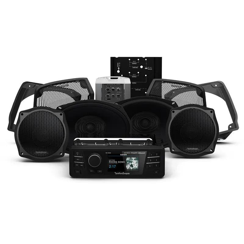 Rockford Fosgate HD9813SG-STG3 Stage 3 Speaker and Amplifier Kit for 1998-2013 Harley-Davidson Street Glide and Electra Glide