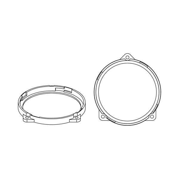 HELIX CFMK100 JLR.1 | FlexMount100 Adaptor Ring Kit | 4" Midrange Adapter