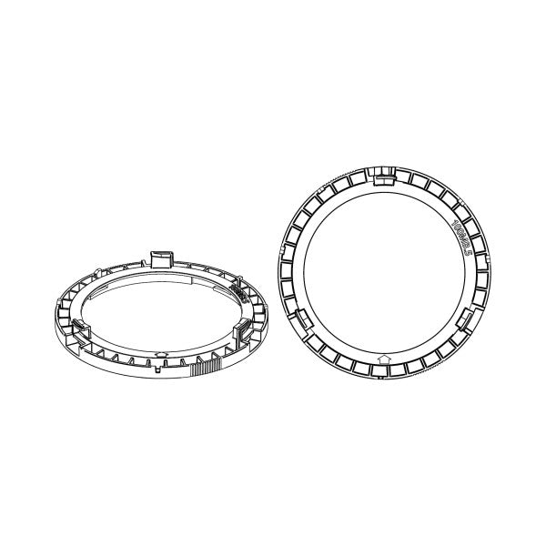 HELIX CFMK100 MB.5 | FlexMount100 Adaptor Ring Kit | 4" Midrange Adapter