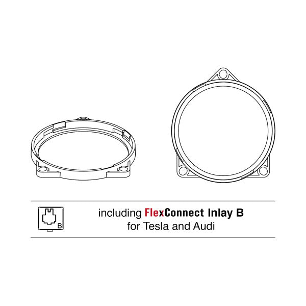 HELIX CFMK100 TES.1 | FlexMount100 Adaptor Ring Kit | 4" Midrange Adapter