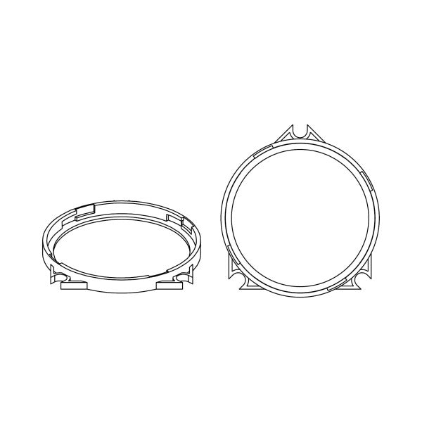 HELIX CFMK100 VOL.1 | FlexMount100 Adaptor Ring Kit | 4" Midrange Adapter
